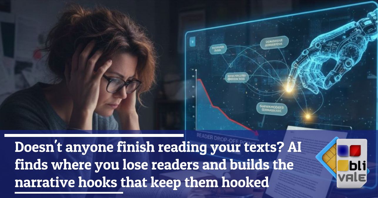blivale_image_en_Nobody finishes reading your texts AI finds where you lose the reader_643x337 Doesn't anyone finish reading your texts? AI finds where you lose readers and builds the narrative hooks that keep them hooked